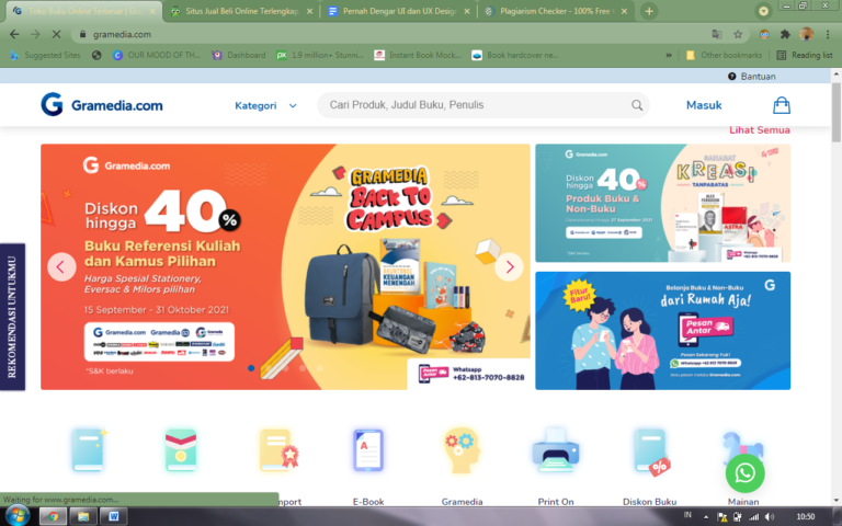 Perbedaan UI dan UX Design - Best Seller Gramedia