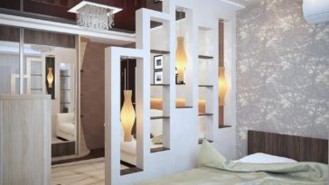 desain sekat ruangan kayu