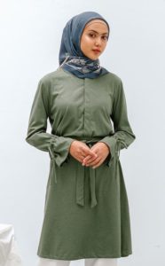 Baju Hijau Cocok dengan Jilbab Warna Apa