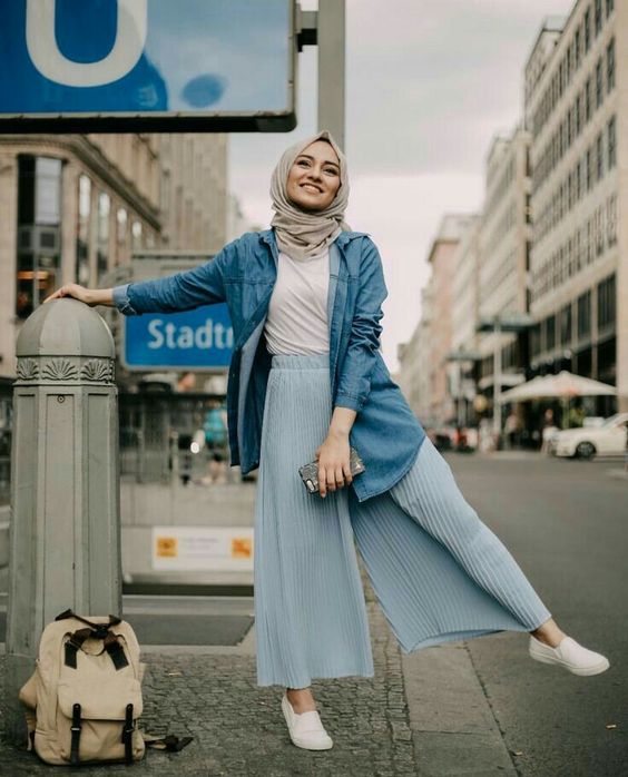 casual ootd hijab simple