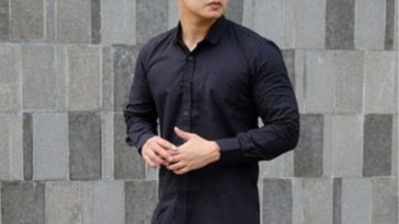 ootd kemeja hitam